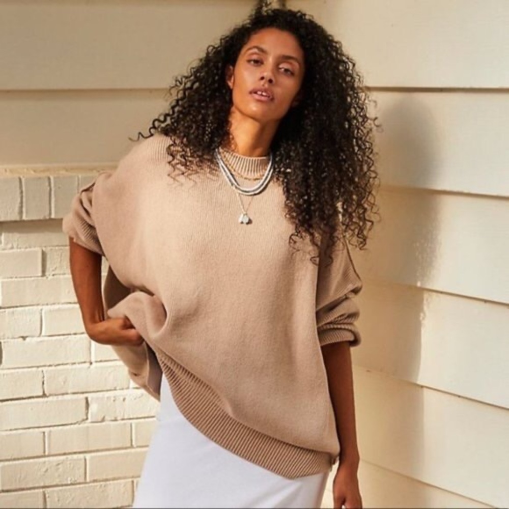 Free People easy street tunic in “oat”